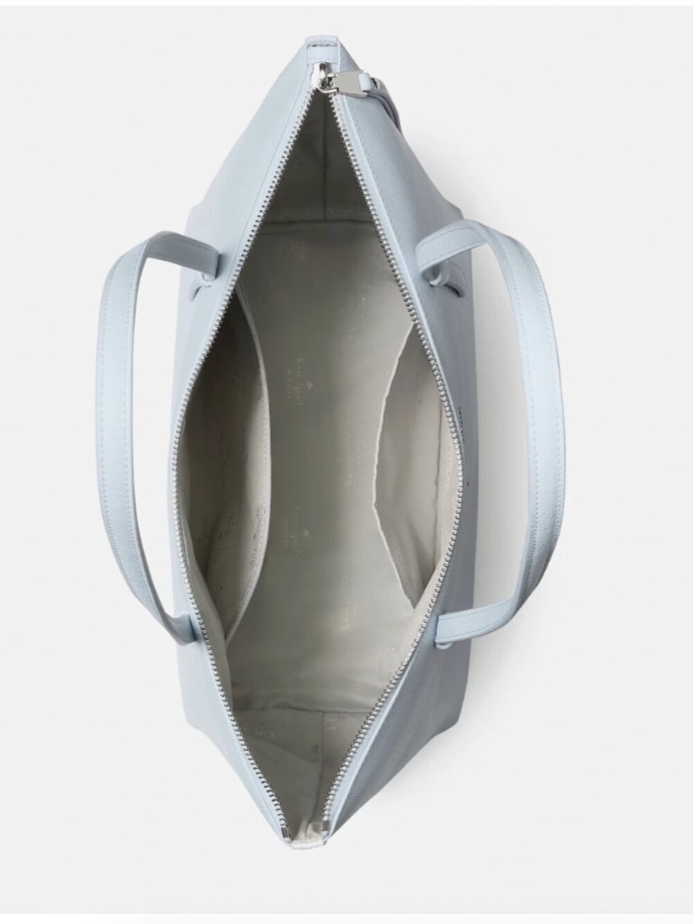 New Kate Spade All Day Large Tote Delicate Pebble Leather Pale Sapphirine - Picture 4 of 5